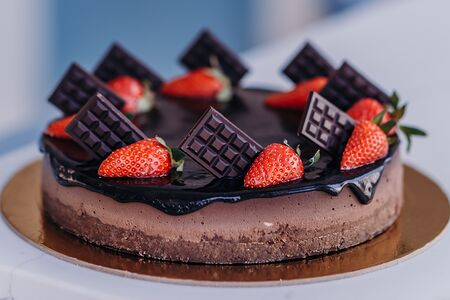 Шёлковый шоколадный чизкейк