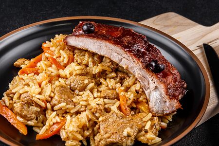 Плов с Рёбрышками на гриле