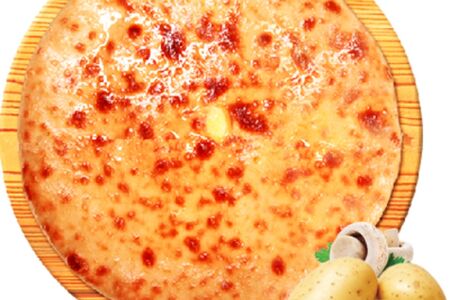 Пирог с картофелем и грибами