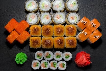 Сет Креветки и лосось