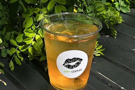 Айс-ти персик-ромашка 