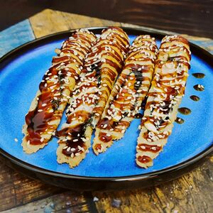 Стрипс-ролл с копчёной курочкой