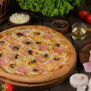 Ветчина и грибы средняя