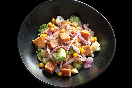 С ветчиной и кукурузой