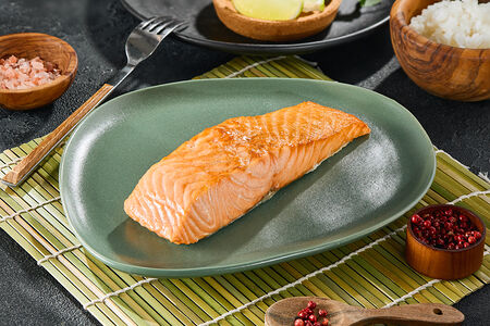 Лосось стейк запеченный