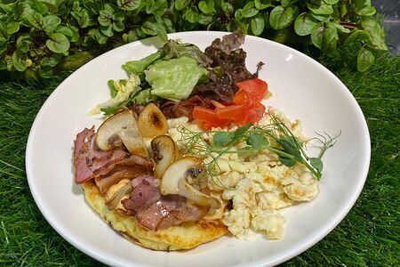 Картофельный драник с беконом