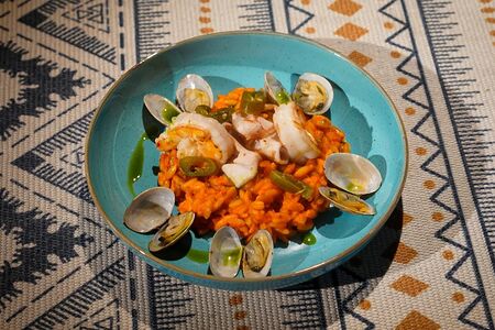 Орзо с морепродуктами