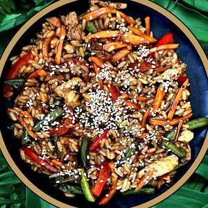 Рис по-азиатски с курицей