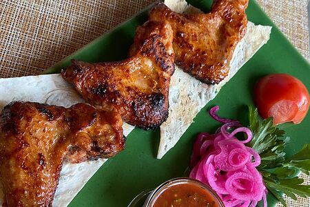 Шашлык из куриных крыльев