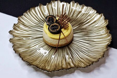 Ванильный чизкейк с намелакой из манго