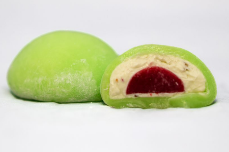 Моти фисташка и малина