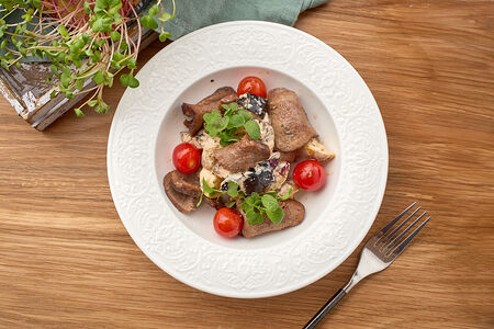 Гриль-салат с языком