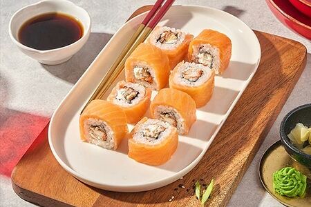 Ролл Сяке унаги