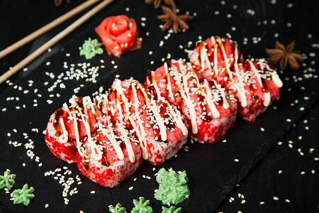 Запеченный с креветкой