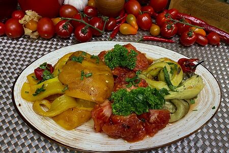 Овощи на мангале