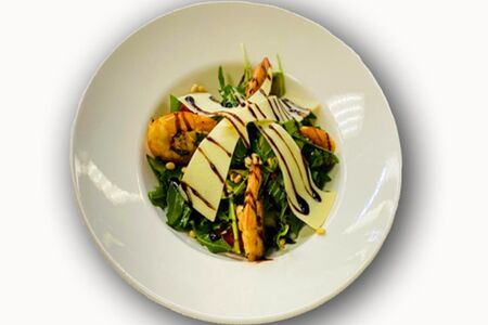 Руккола с креветками