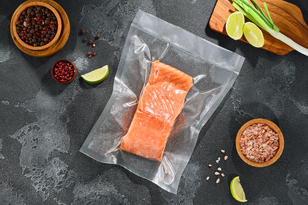 Лосось стейк в вакуумной упаковке, вес