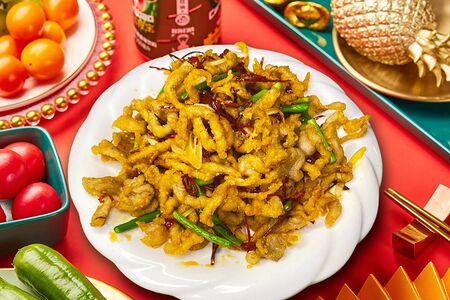 Куриное филе, жаренное соломкой с красным перцем №507