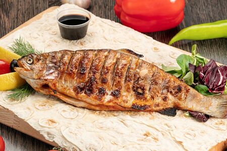 Форель на углях