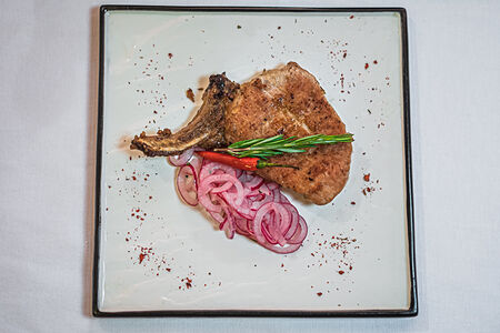 Свиная корейка на гриле