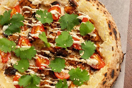 Баклажаны-тофу-кинза