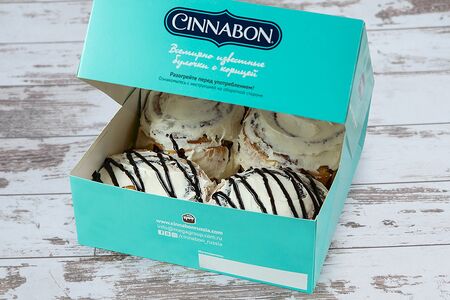 Набор Синнабон 4 булочки ассорти