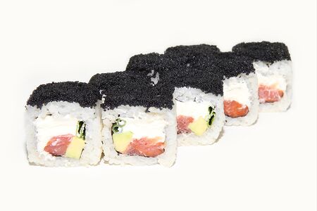 Блэк ролл с копченый лососем