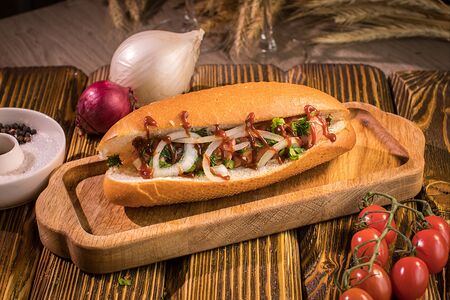 Хот-дог на гриле