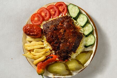 Донер открытый с говядиной