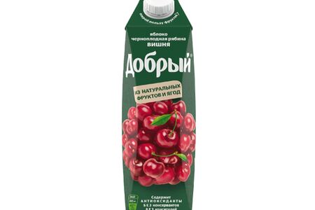 Сок Добрый Яблоко-черноплодная рябина-вишня
