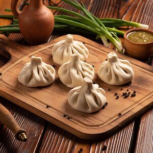 Хинкали с говядиной жареные 