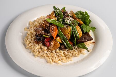 Говядина терияки с рисом