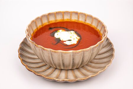 Томатный суп со страчателлой