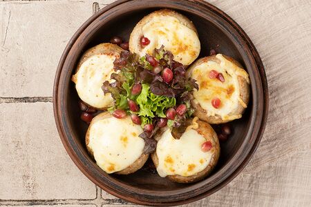 Шампиньоны запеченные с сыром