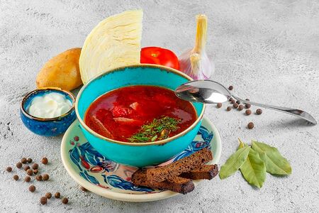 Борщ с говядиной