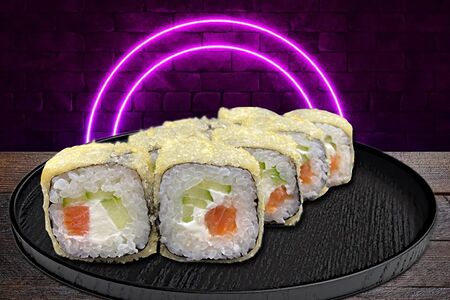 Ролл Лосось в темпуре