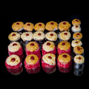 Запечённый сет с креветкой