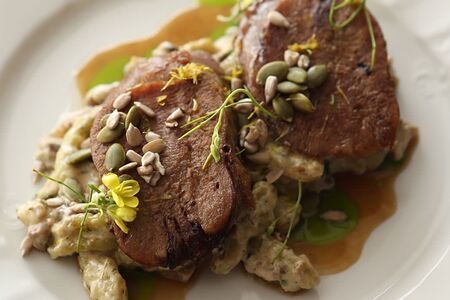 Язык, жаренный на углях