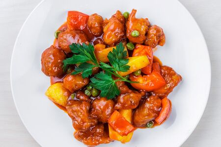 Свинина в кисло-сладком соусе