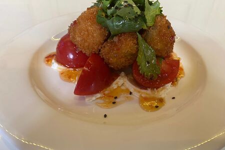 Салат с хрустящим баклажаном