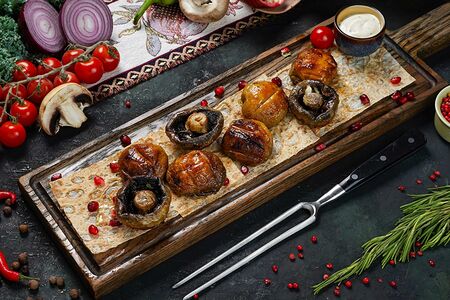 Шампиньоны на углях