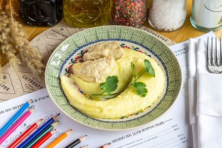 Котлеты из индейки (на пару) с пюре