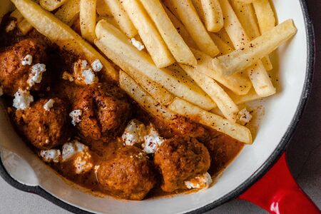 Кефте с картофелем фри