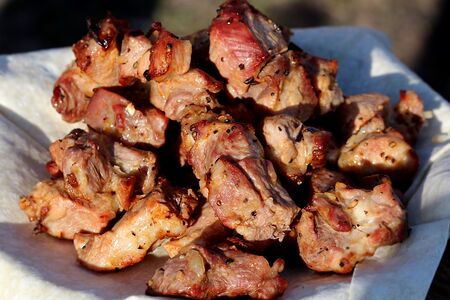 Шашлык из свинины с лучком