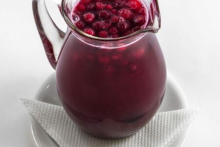 Морс домашний из клюквы