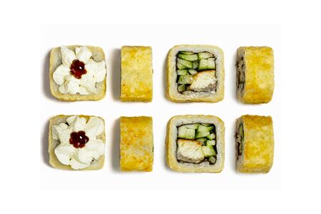 Жареный ролл Чиз с угрём