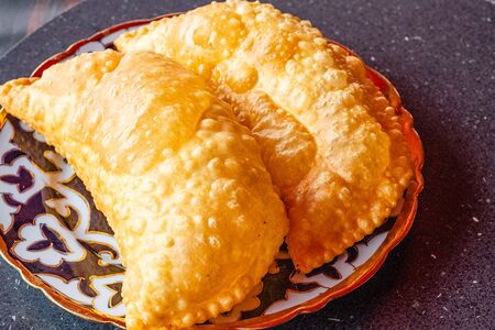 Чебуреки с зеленью и сыром