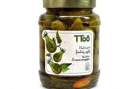 Маринованные зеленые томатики