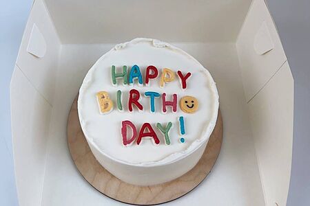 Торт №6 ко дню рождения Ваниль-клубника