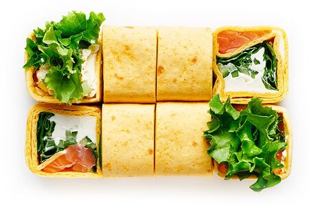 Тортилья с лососем